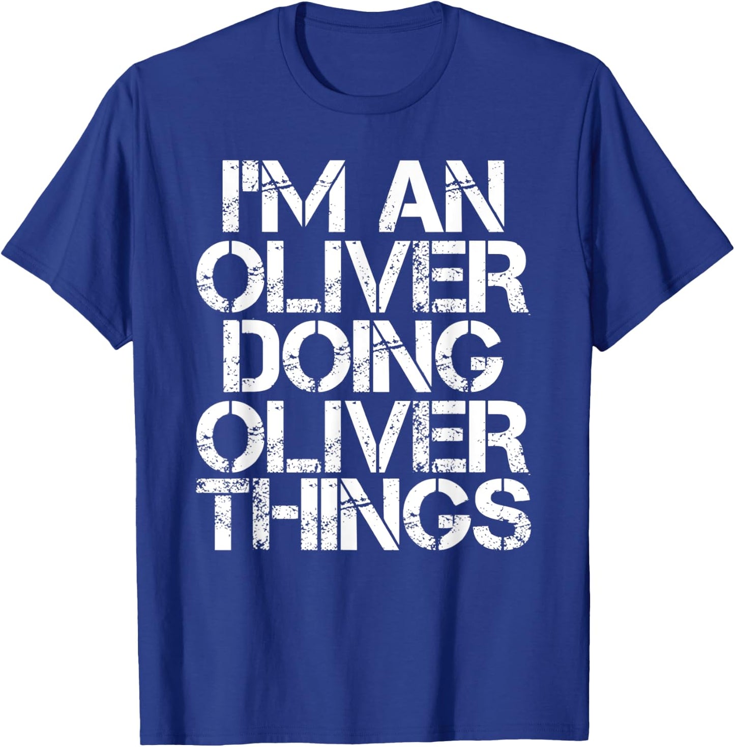 OLIVER Funny Surname Family Tree Birthday Reunion Gift T-Shirt - T-Shirt | Royal