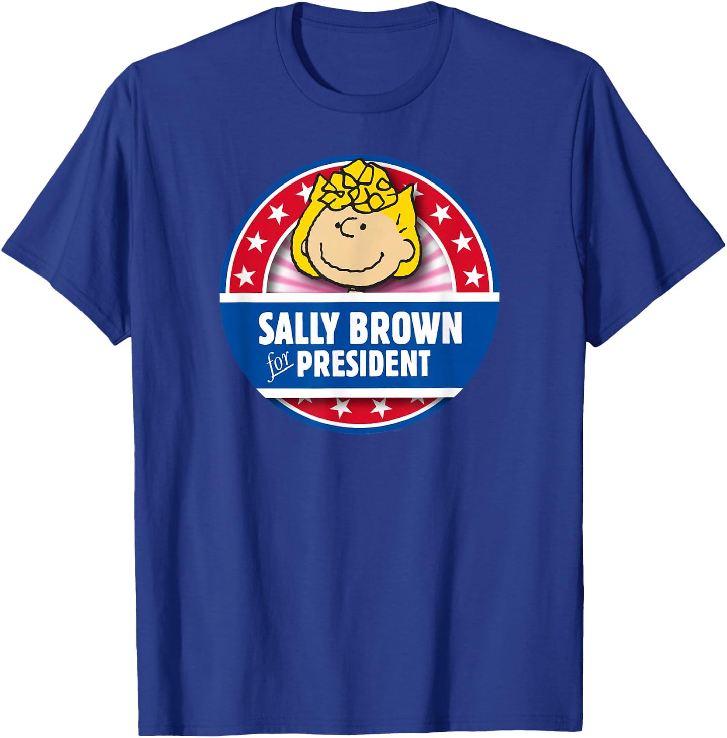 Peanuts Sally Brown For President T-Shirt - T-Shirt | Royal