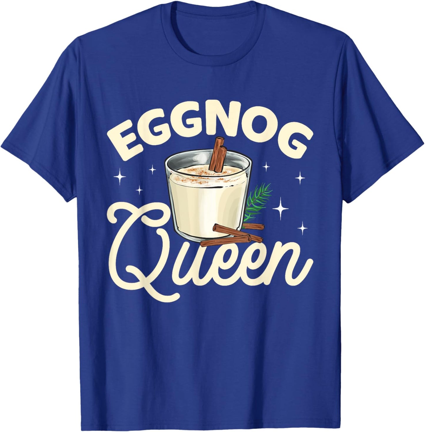 Eggnog Queen Xmas Merry Christmas T-Shirt - T-Shirt | Royal