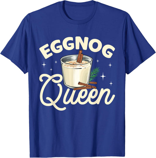 Eggnog Queen Xmas Merry Christmas T-Shirt - T-Shirt | Royal
