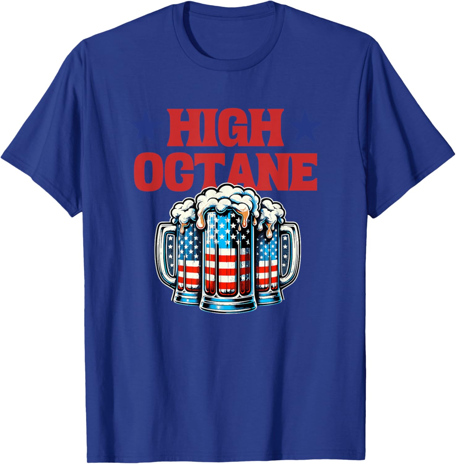 High Octane Beer Drinking T-Shirt - T-Shirt | Royal