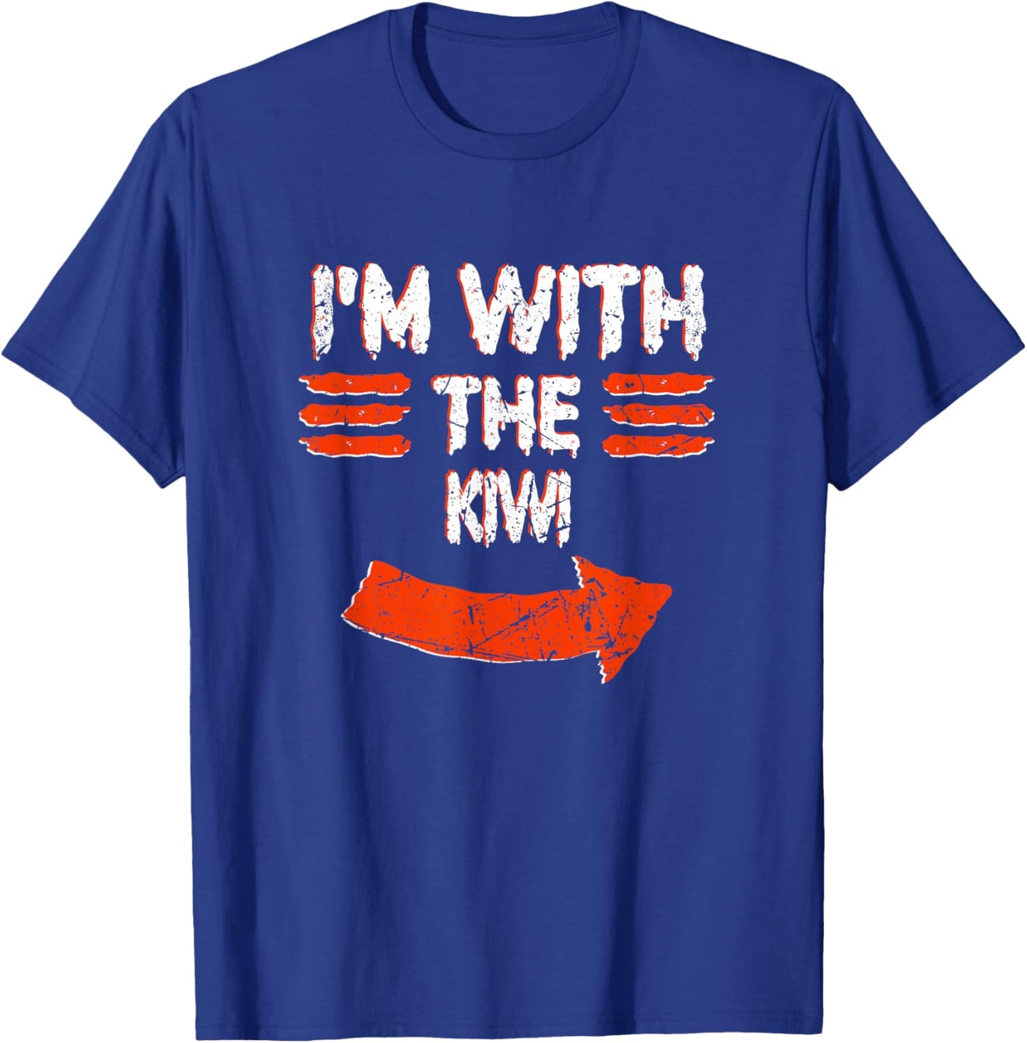 Vintage I'm With the Kiwi Lazy Halloween Costume T-Shirt - T-Shirt | Royal