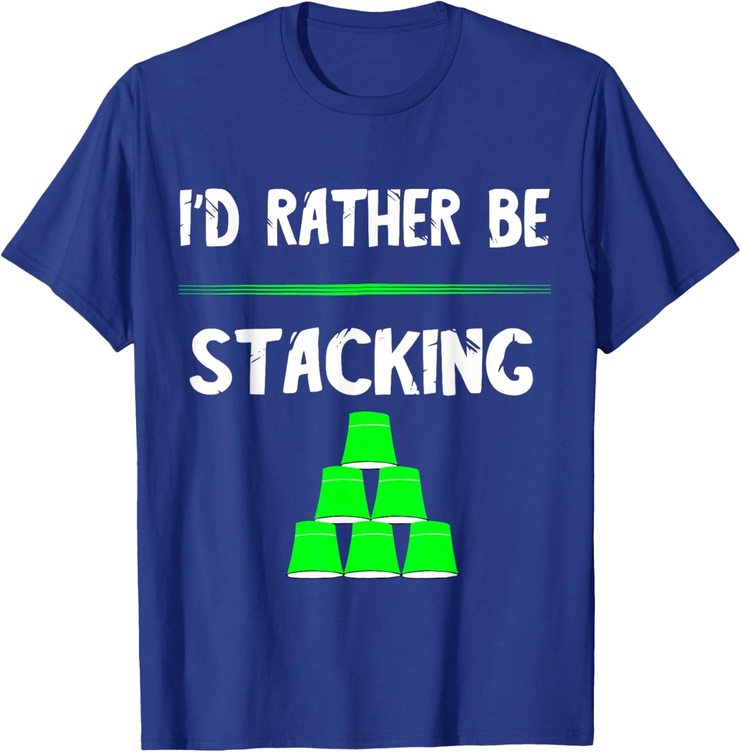 Sport Stacking Speed Stacker Cups Stacking Sports T-Shirt - T-Shirt | Royal