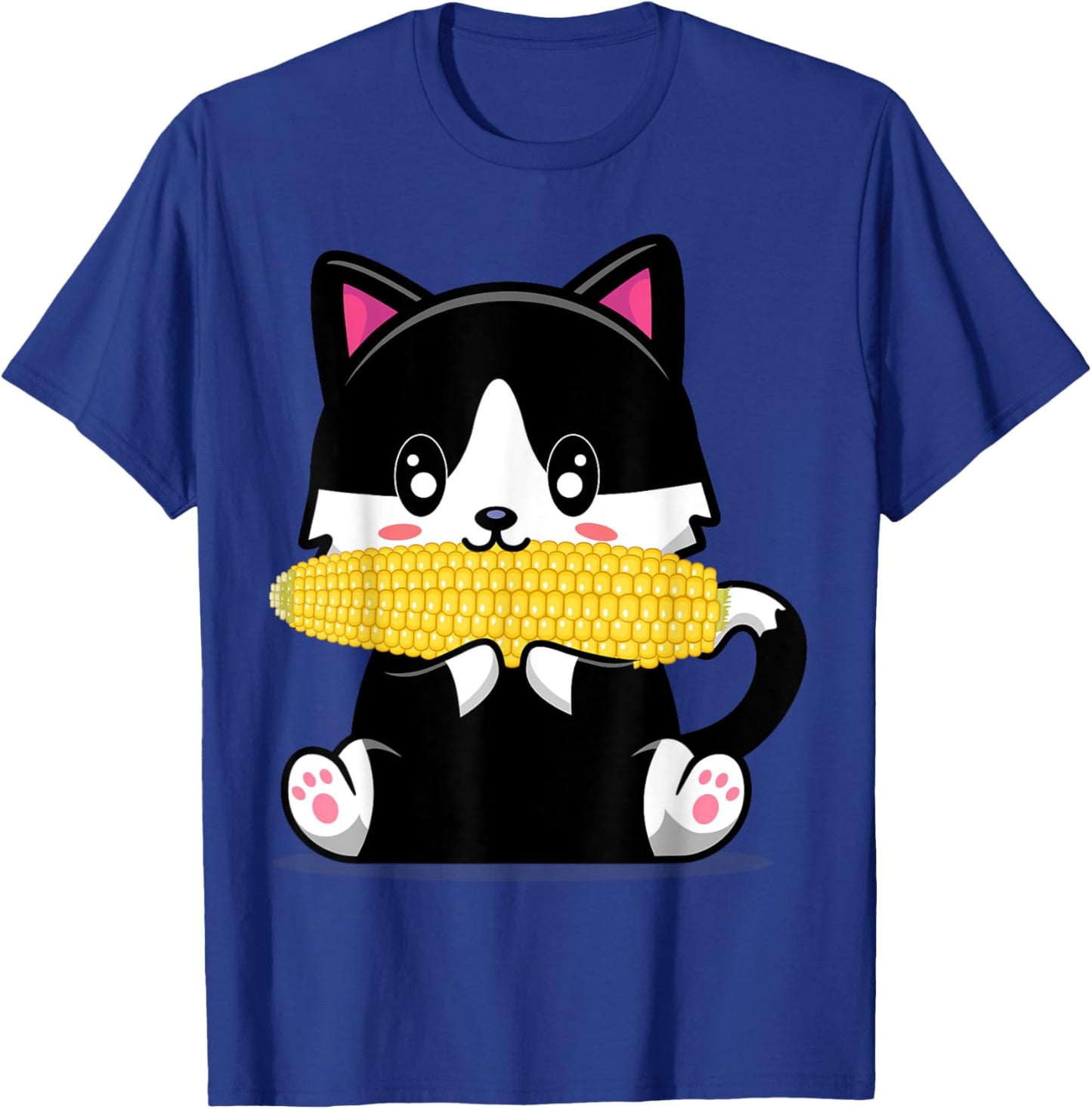 Corn Costume Halloween Cat Eats Corn Women T-Shirt - T-Shirt | Royal