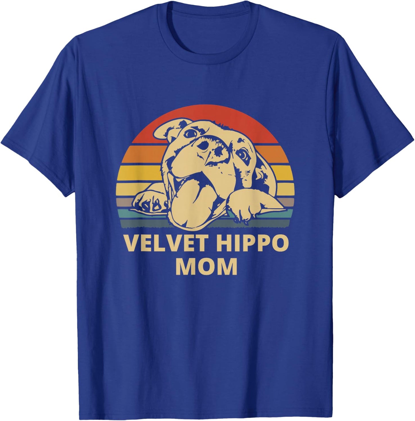 Velvet Hippo Mom - I Love My Pit Retro Vintage Resting Pit T-Shirt - T-Shirt | Royal