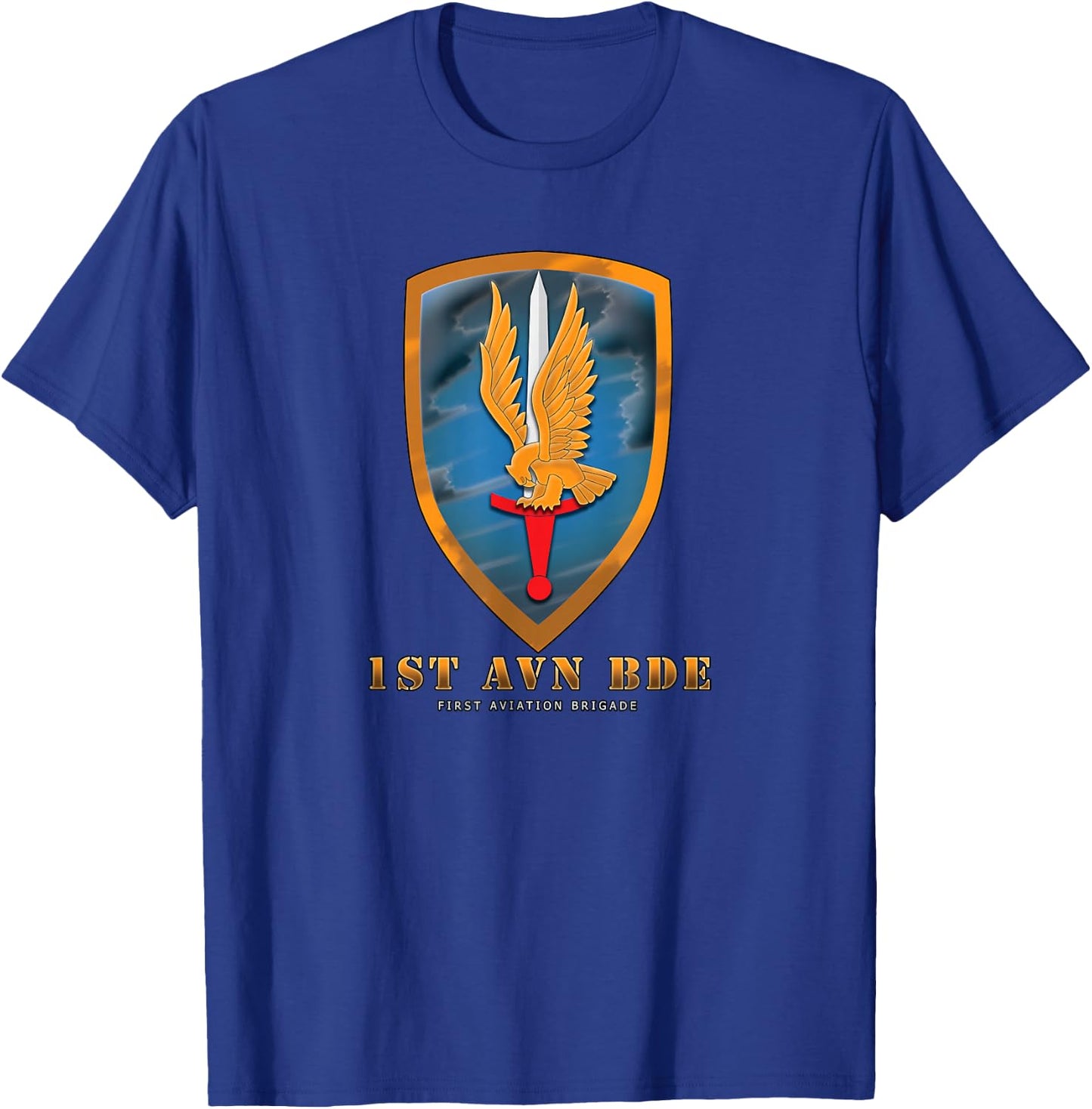 1st Aviation Brigade T-Shirt - T-Shirt | Royal