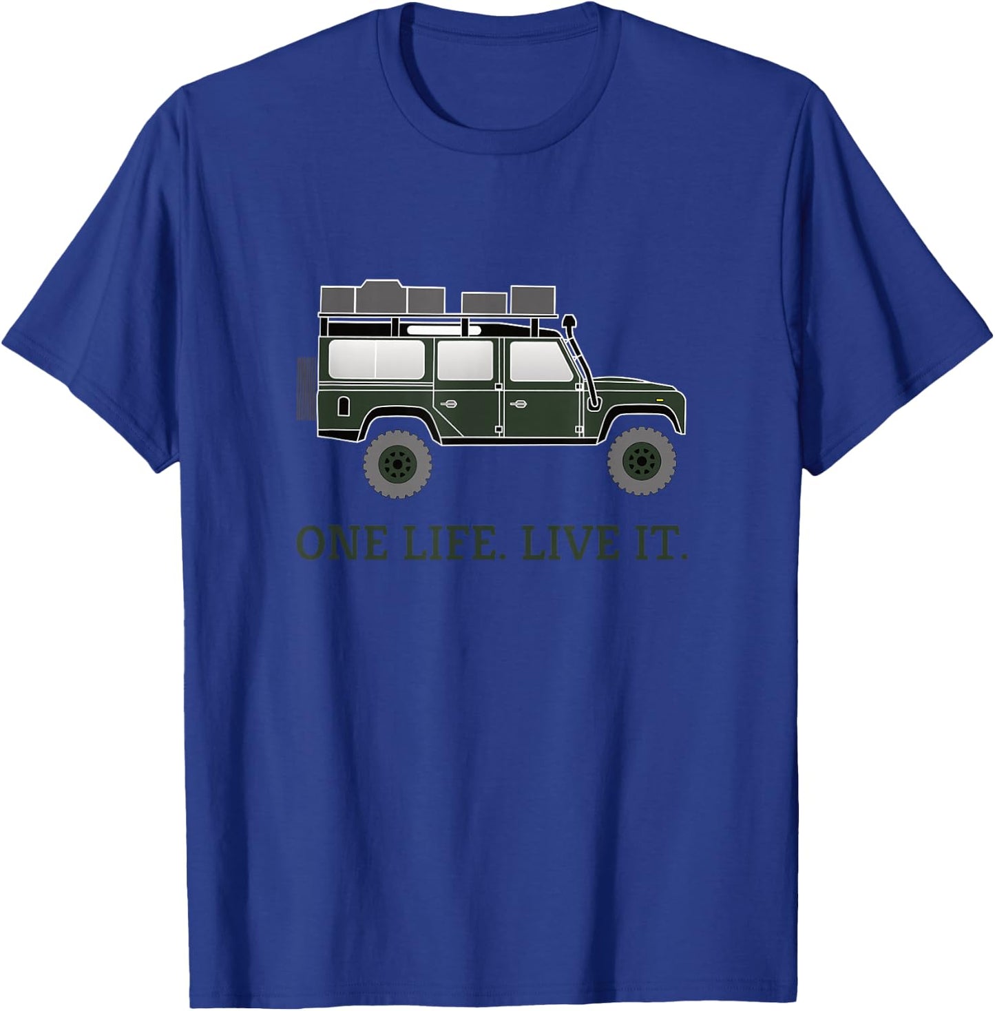 Defender Roof Tent Offroad 4x4 Travel Vehicle T-Shirt - T-Shirt | Royal