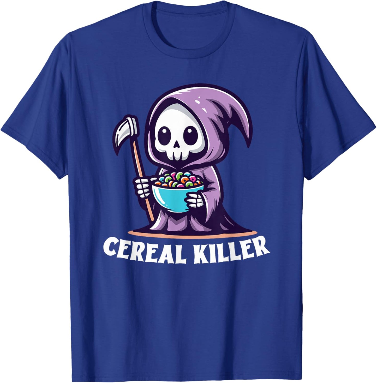 Kawaii Grim Reaper - Cereal Killer T-Shirt - T-Shirt | Royal