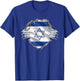 Israel Shirt Israel Flag Star of David Israeli Roots Jewish T-Shirt - T-Shirt | Royal