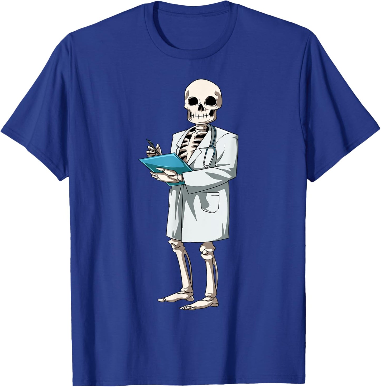 Nurse Halloween Skeleton Doctor Halloween Medical Skeleton T-Shirt - T-Shirt | Royal