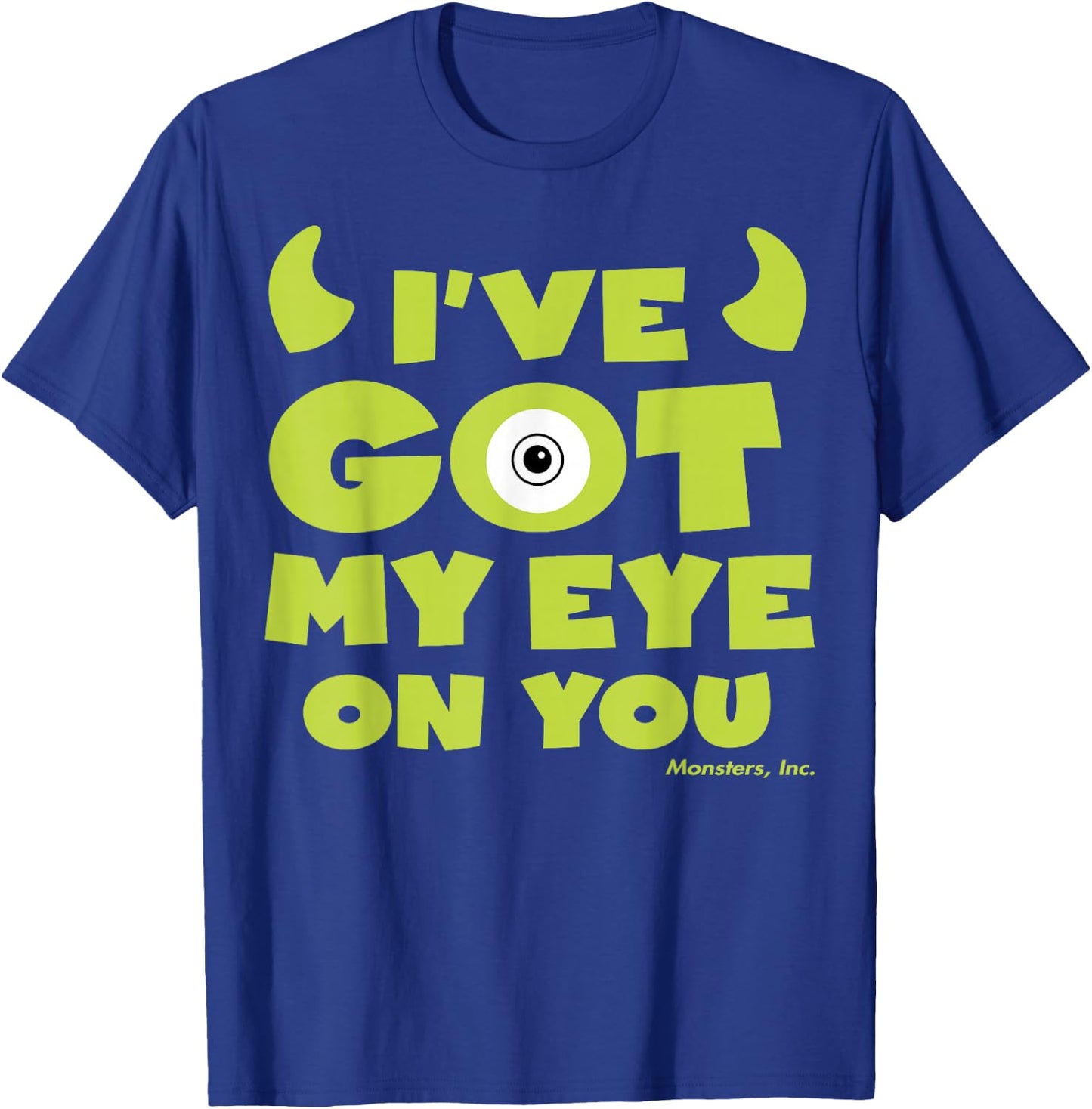 Disney Pixar Monsters Inc Mike Wazowski Eye On You T-Shirt - T-Shirt | Royal