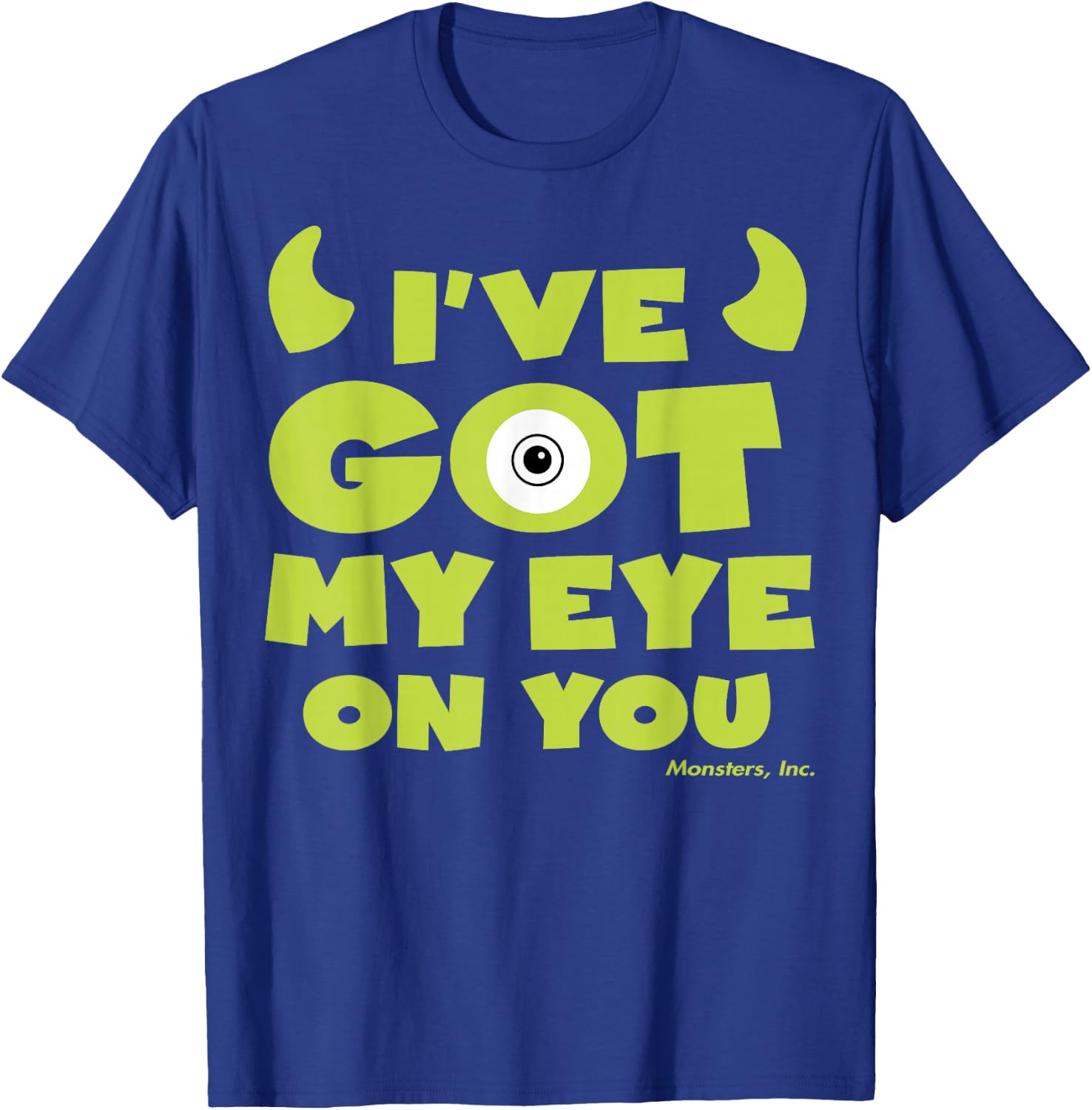 Disney Pixar Monsters Inc Mike Wazowski Eye On You T-Shirt - T-Shirt | Royal
