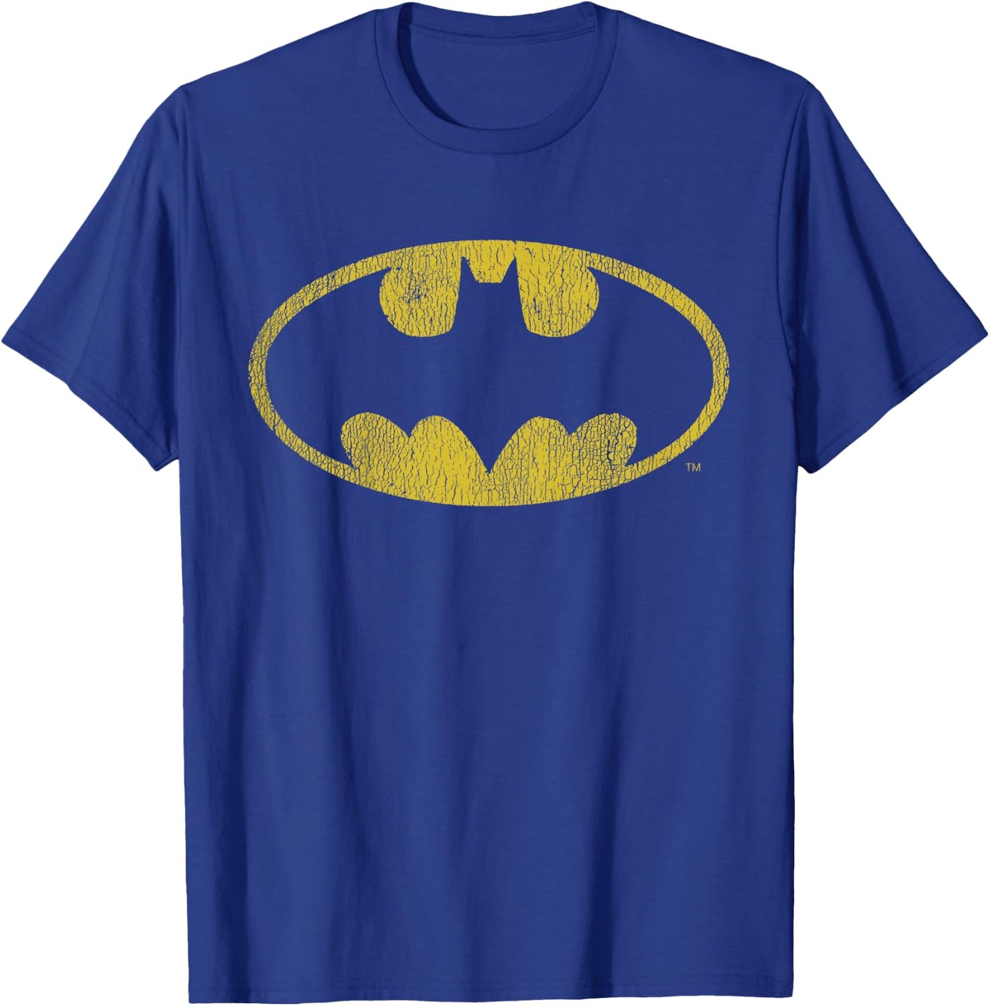 Kids DC Comics Batman Distressed Classic Logo T-Shirt - T-Shirt | Royal
