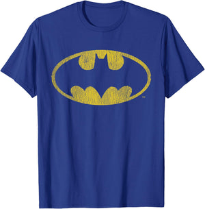 Kids DC Comics Batman Distressed Classic Logo T-Shirt - T-Shirt | Royal