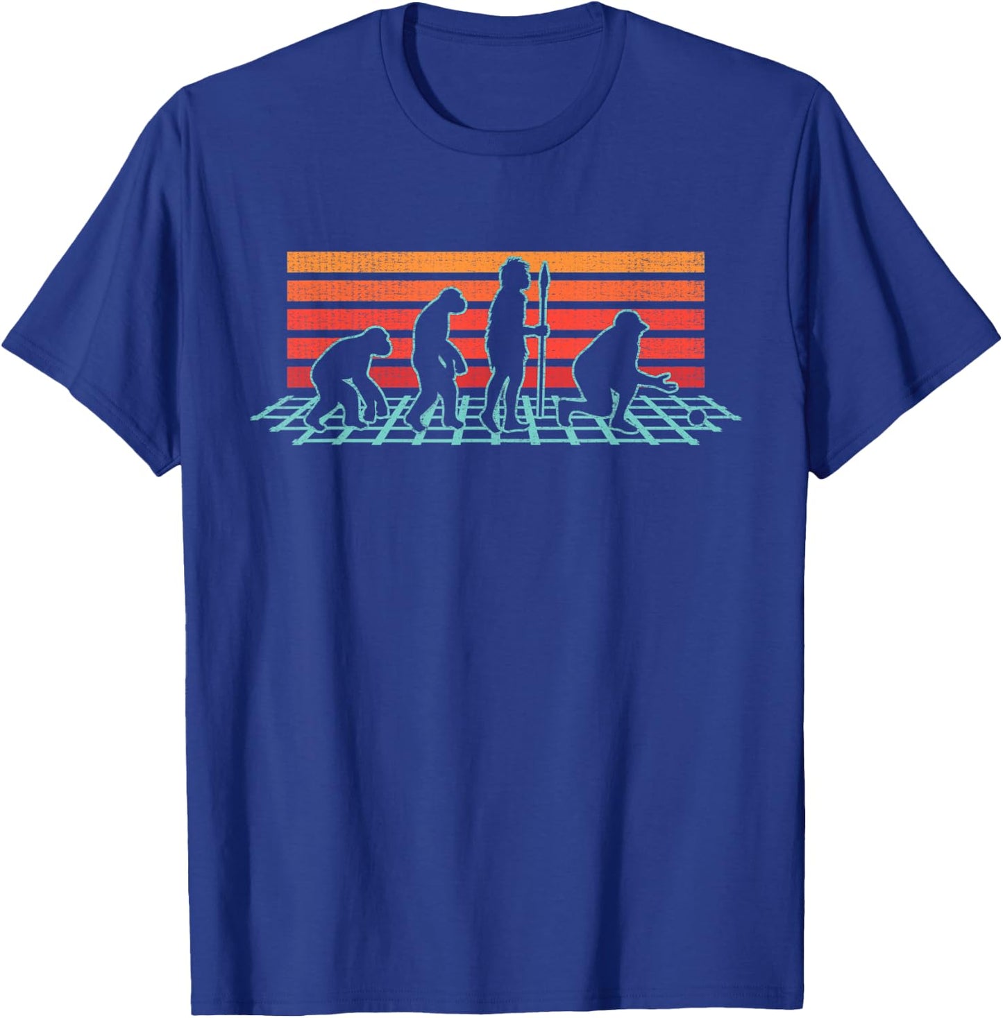 Bocce Retro Vintage 80s Style Bocci Funny Gift T-Shirt - T-Shirt | Royal
