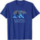 Vintage Kalispell Montana Grizzly Bear T-Shirt - T-Shirt | Royal