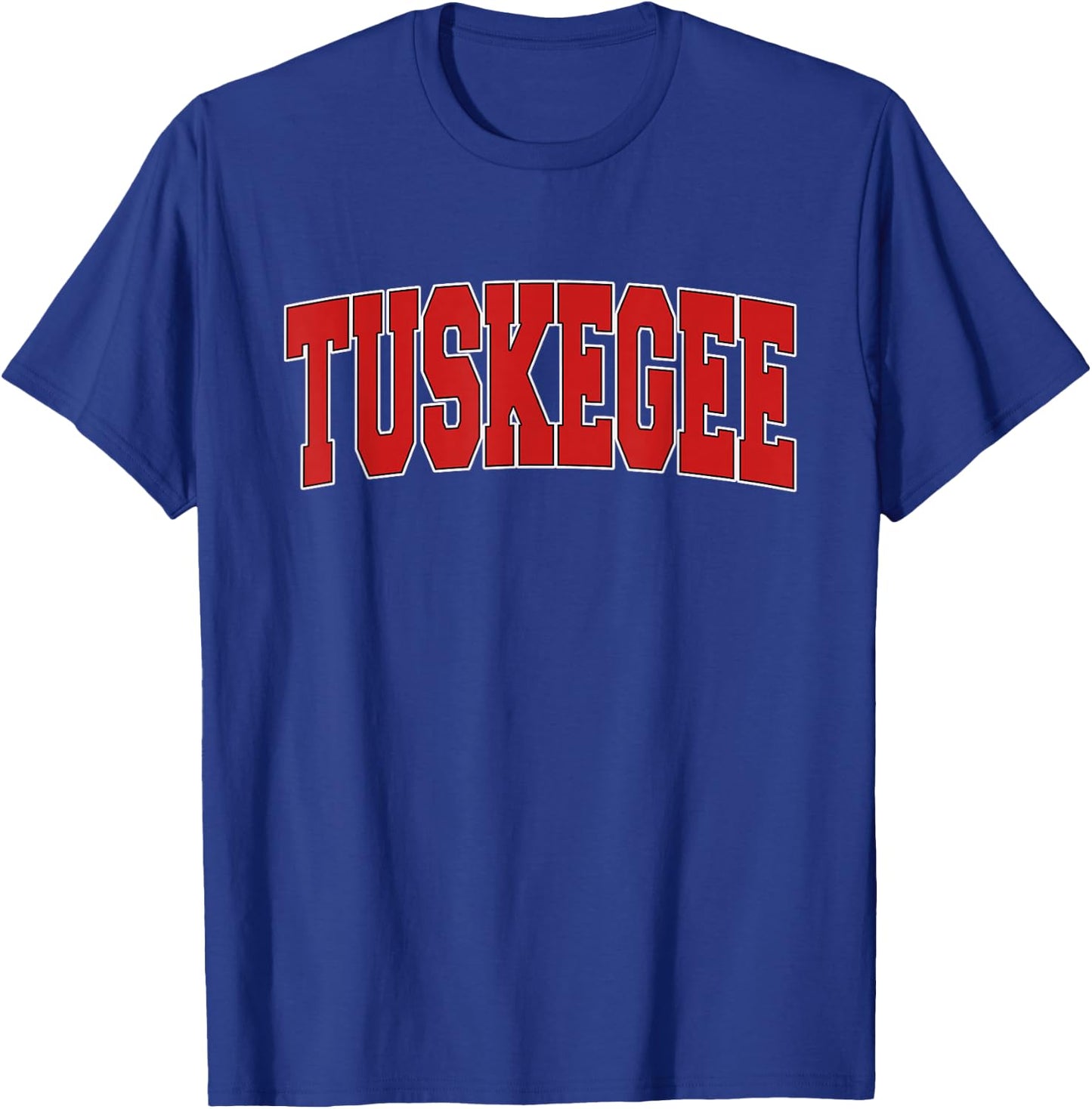 TUSKEGEE AL ALABAMA Varsity Style USA Vintage Sports T-Shirt - T-Shirt | Royal