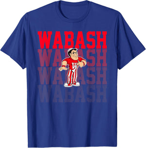 Wabash College Retro Vintage Sports Women T-Shirt - T-Shirt | Royal