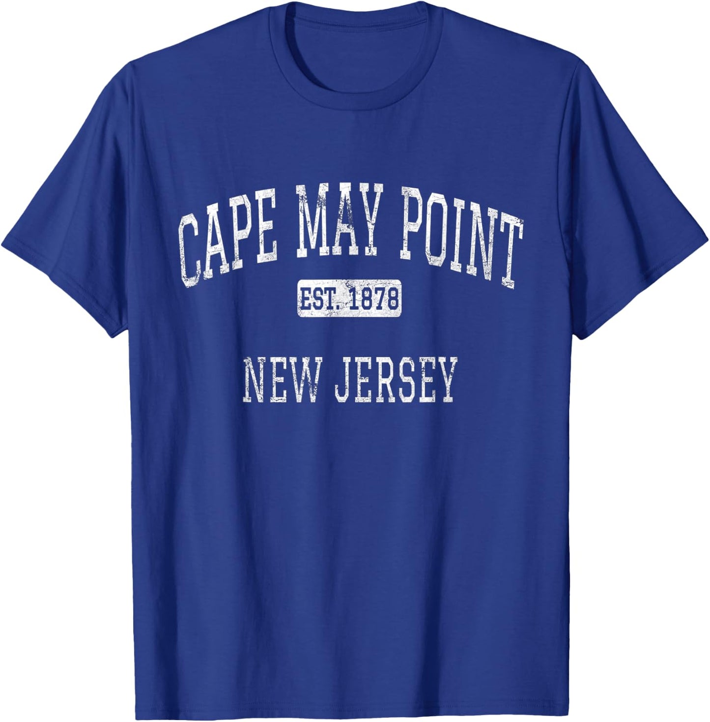 Cape May Point New Jersey NJ Vintage T-Shirt - T-Shirt | Royal