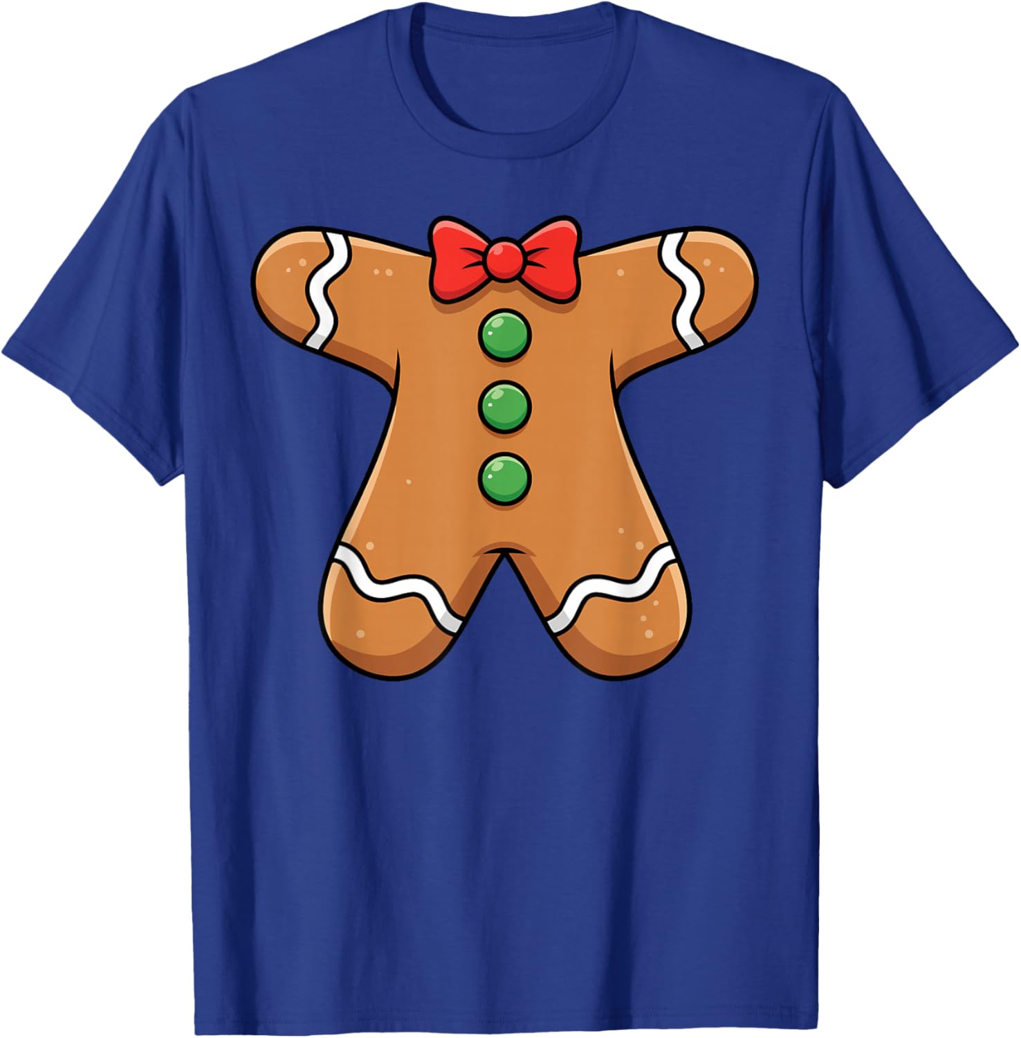 Funny Gingerbread Christmas Cookie Xmas Costume Kids Men T-Shirt - T-Shirt | Royal