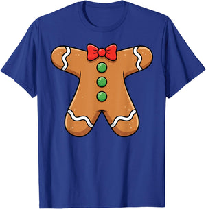 Funny Gingerbread Christmas Cookie Xmas Costume Kids Men T-Shirt - T-Shirt | Royal