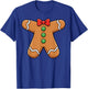 Funny Gingerbread Christmas Cookie Xmas Costume Kids Men T-Shirt - T-Shirt | Royal