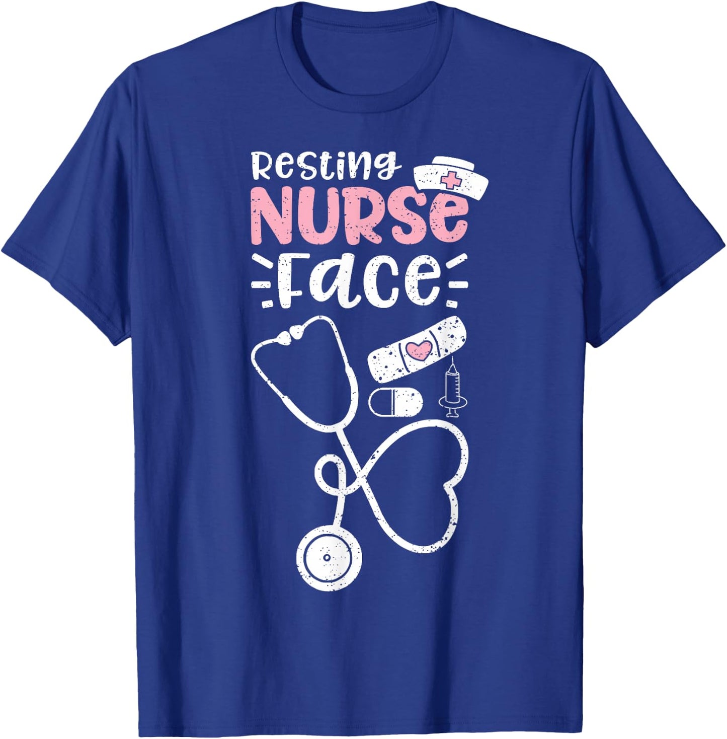 Resting Nurse Face T-Shirt - T-Shirt | Royal