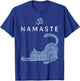 Namaste Cat In Yoga Pose Om Symbol Yoga Gift T-Shirt - T-Shirt | Royal