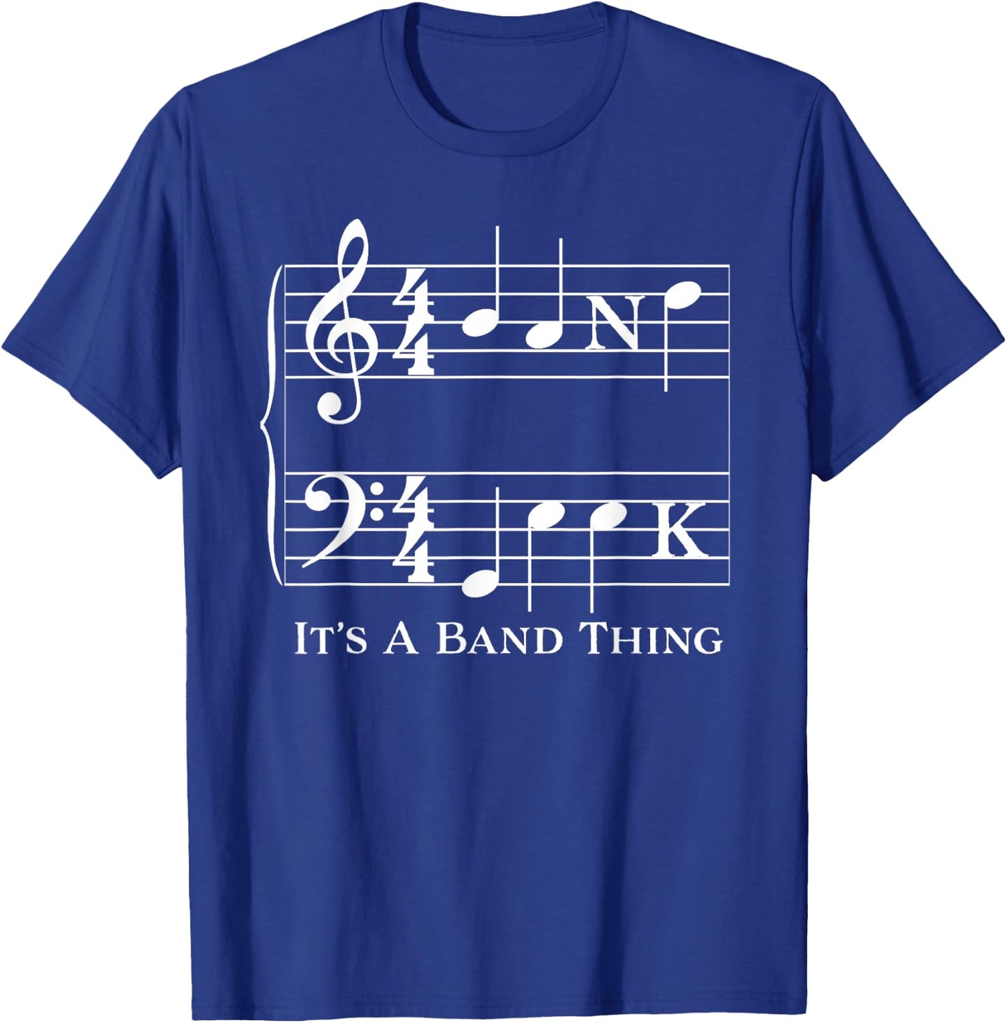 Band Geek It's a Band Thing Clef Note Nerd T-Shirt - T-Shirt | Royal