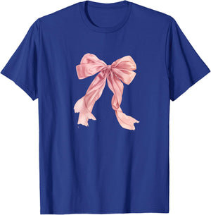 Baby Pink Bow Cute Coquette y2k Clean Girl Aesthetic Women T-Shirt - T-Shirt | Royal