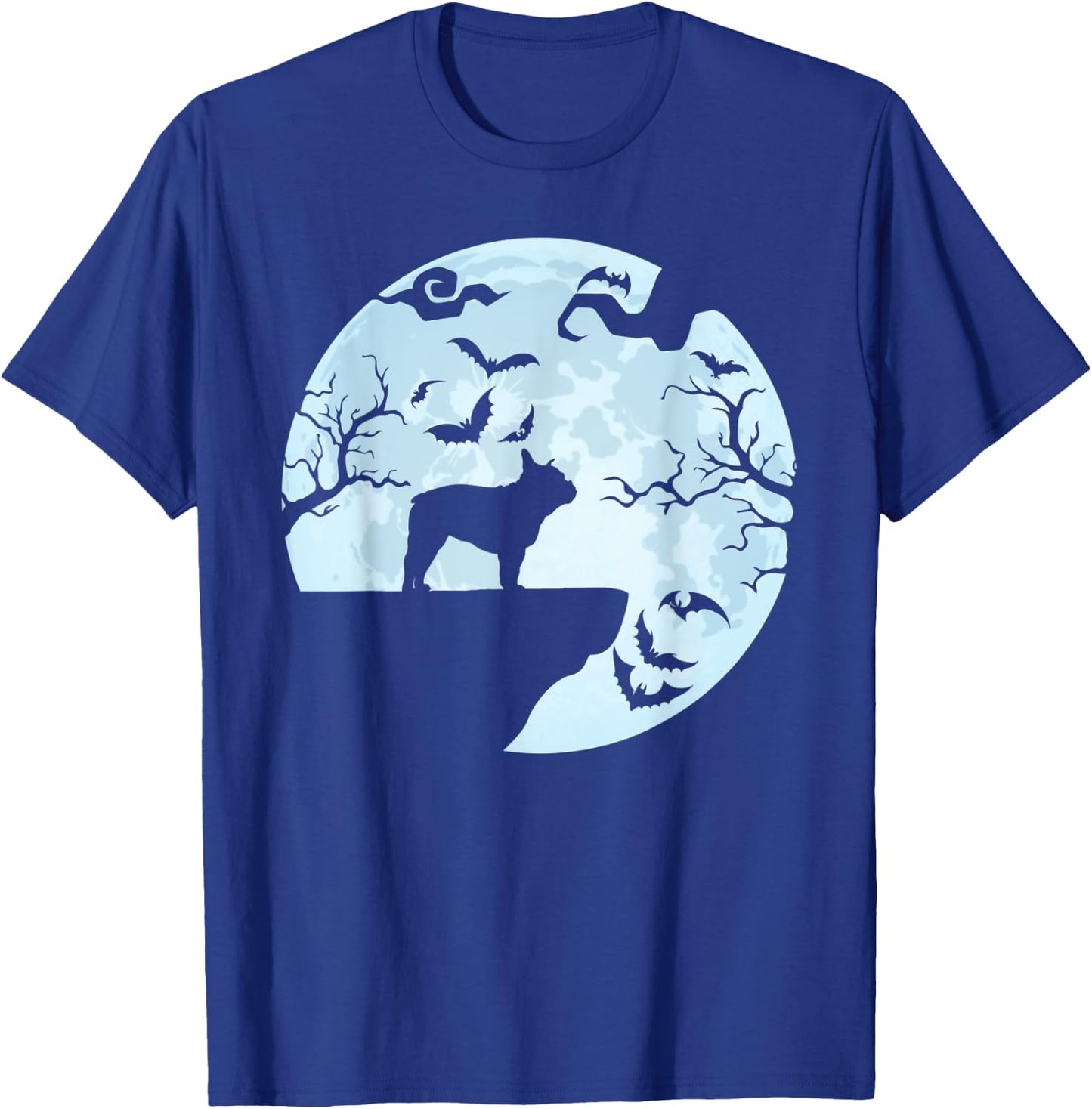 French Bulldog And Moon Halloween French Bulldog Dog Women T-Shirt - T-Shirt | Royal