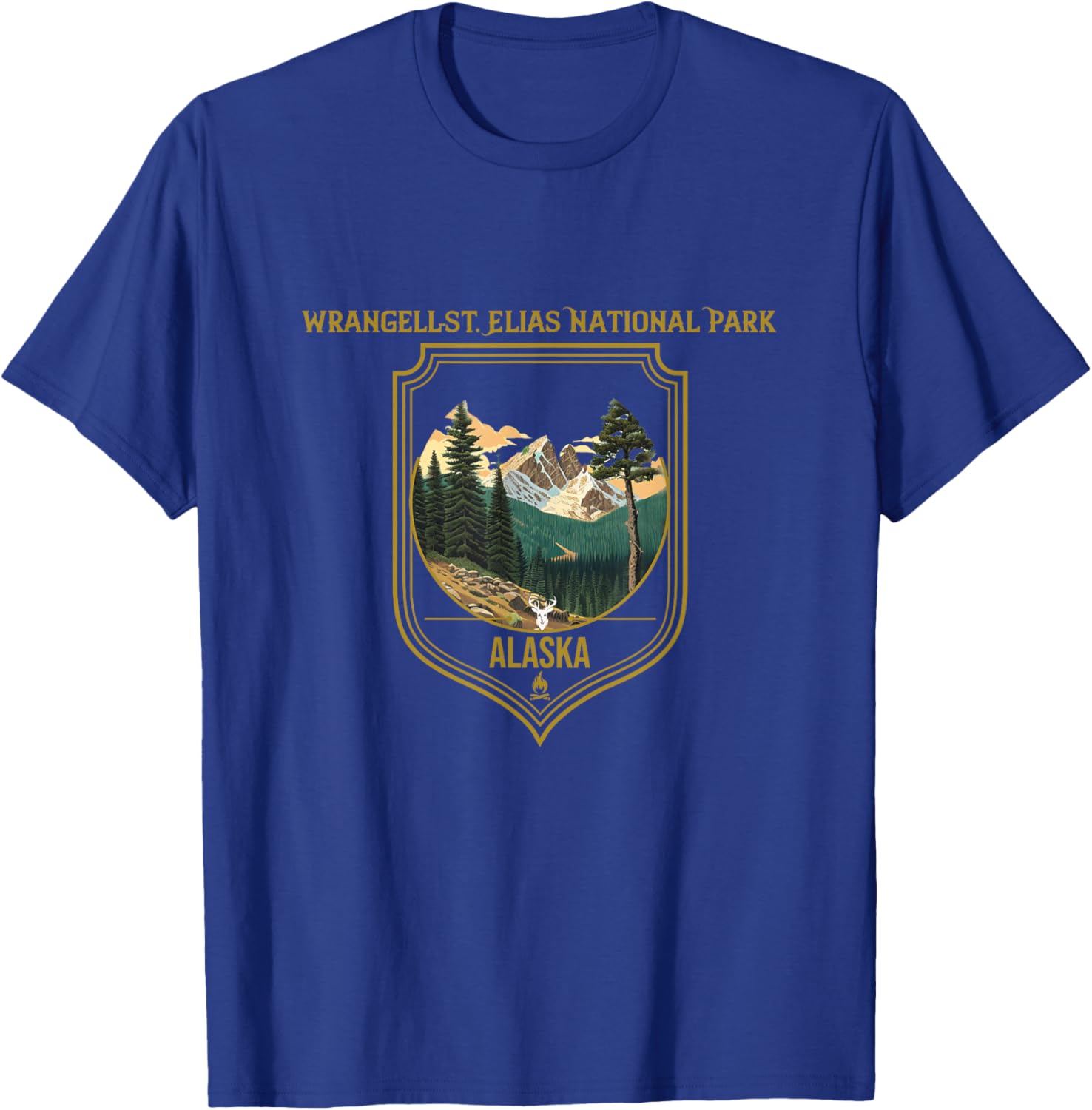 Wrangell–St. Elias National Park Souvenir Apparel Hiking T-Shirt - T-Shirt | Royal