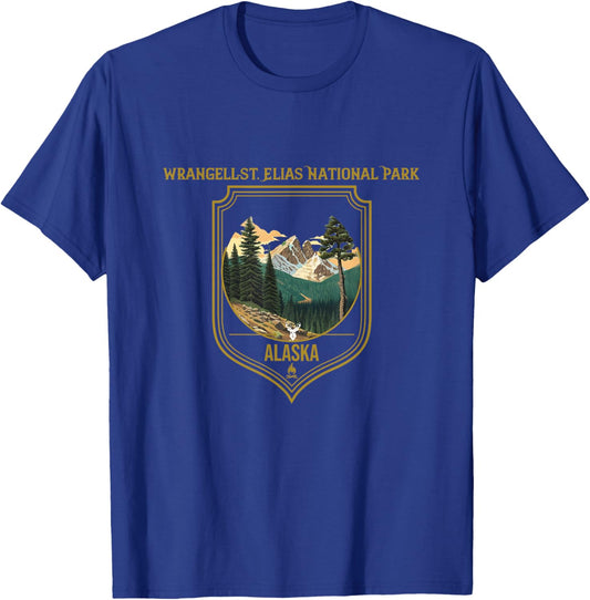 Wrangell–St. Elias National Park Souvenir Apparel Hiking T-Shirt - T-Shirt | Royal