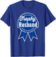 Trophy Husband Retro Ribbon Style T-Shirt - T-Shirt | Royal