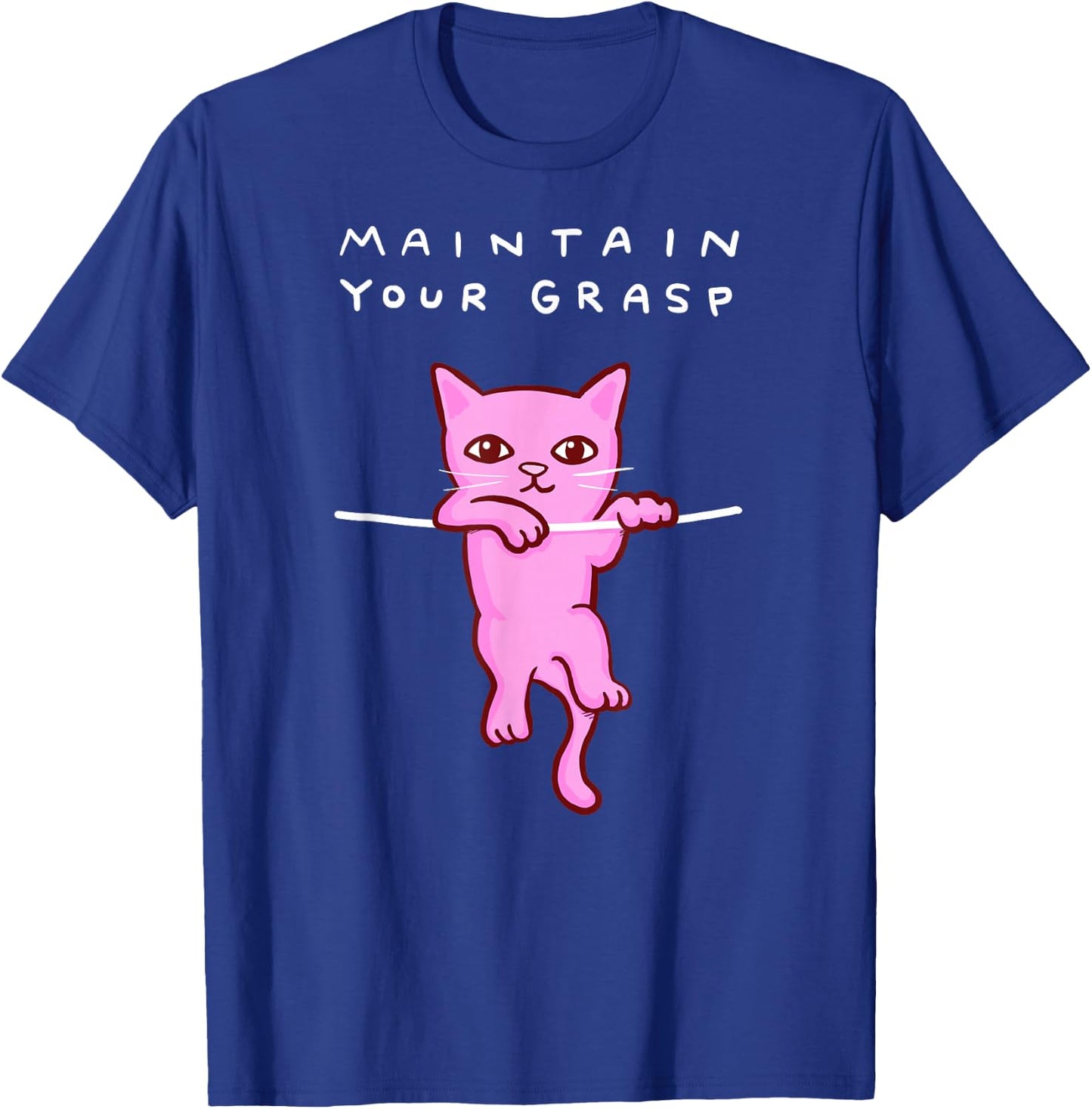 Threadless Nathan W. Pyle Maintain Your Grasp Graphic T-Shirt - T-Shirt | Royal