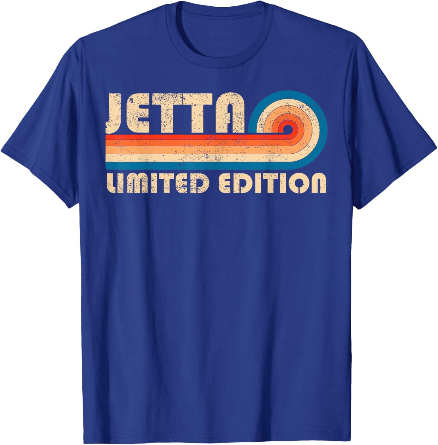 JETTA First Name Funny Retro Vintage Birthday T-Shirt - T-Shirt | Royal