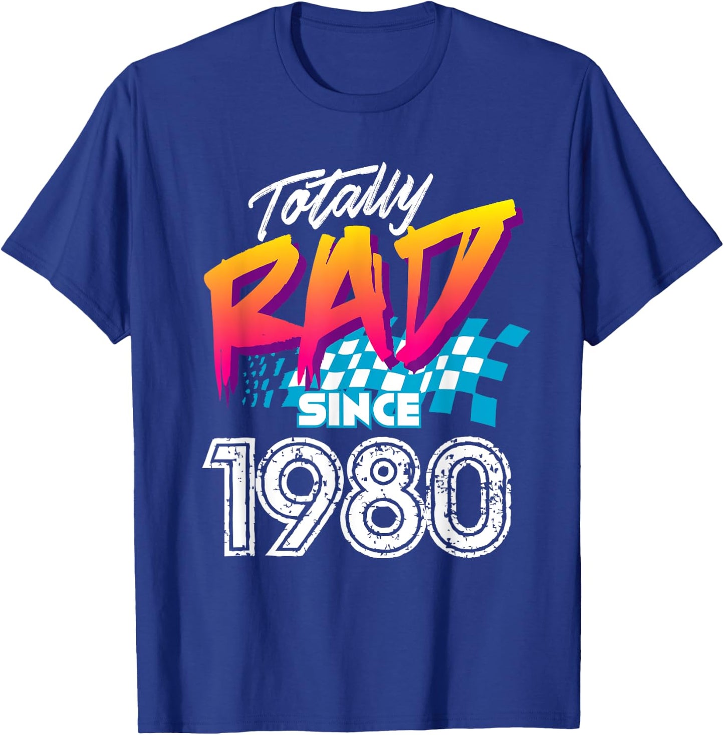 41st Birthday Gift Women - Totally Rad since 1980 T-Shirt - T-Shirt | Royal