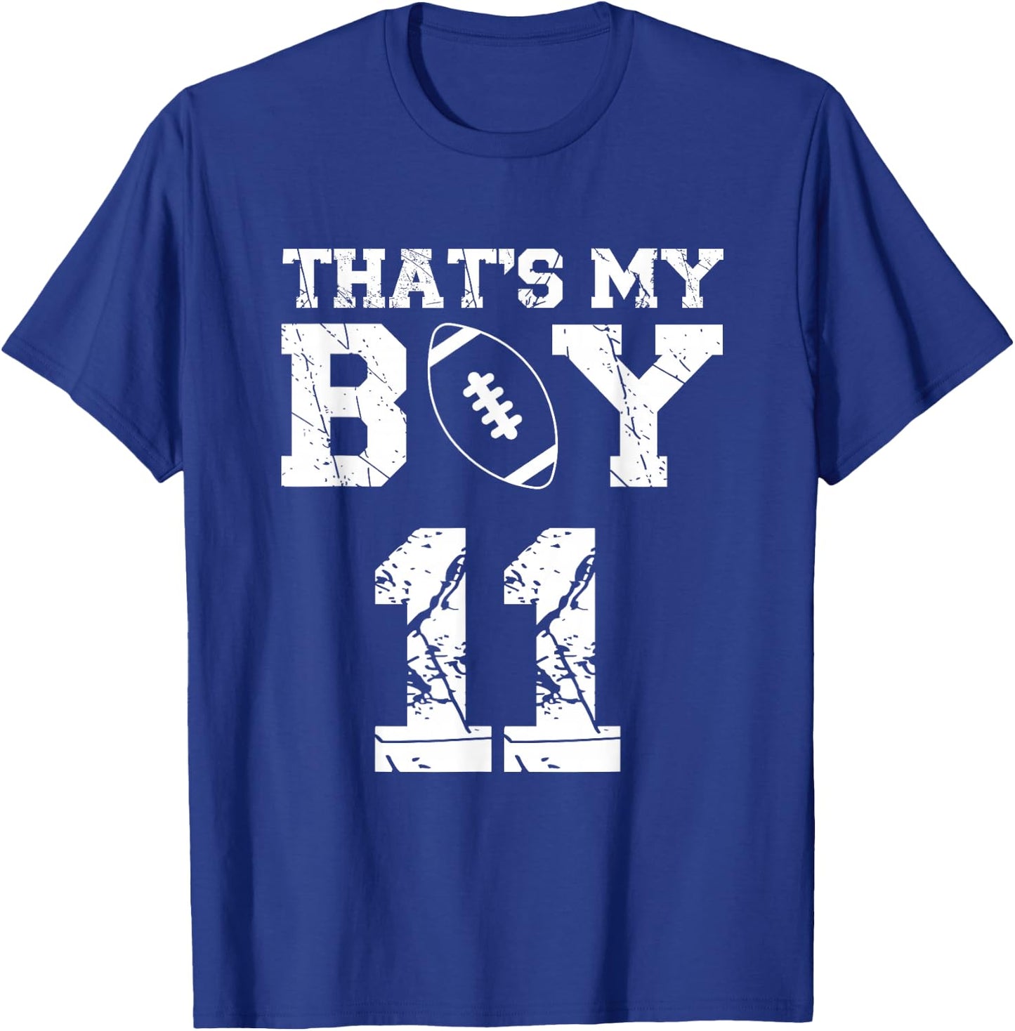 That's My Boy Football Number #11 T-Shirt - T-Shirt | Royal
