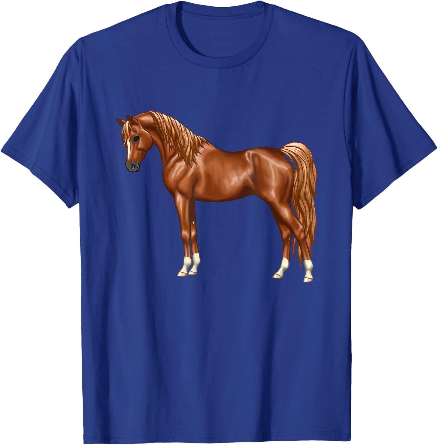 Beautiful Red Chestnut Egyptian Arabian Horse Lovers Gift T-Shirt - T-Shirt | Royal