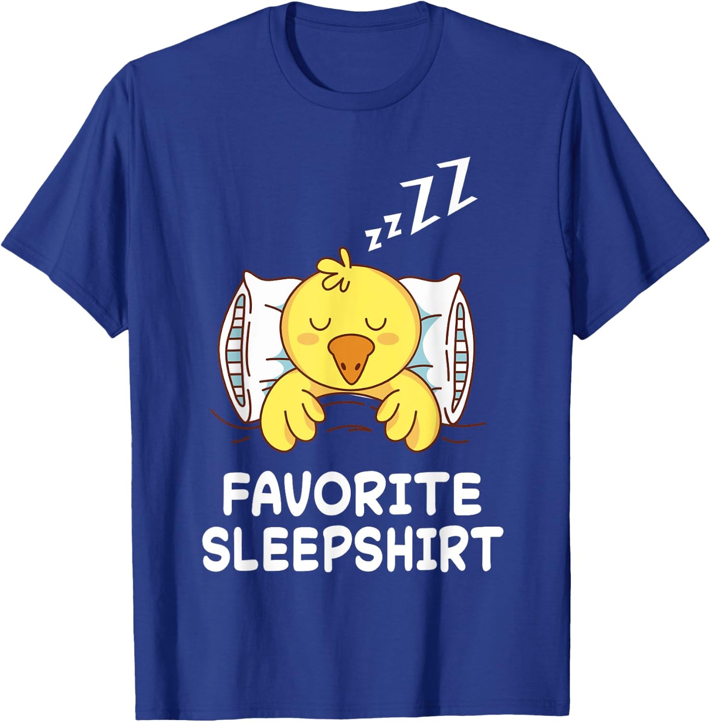 Chick Chicken Nap Sleeping Sleep Pajama Pajamas Nightgown T-Shirt - T-Shirt | Royal