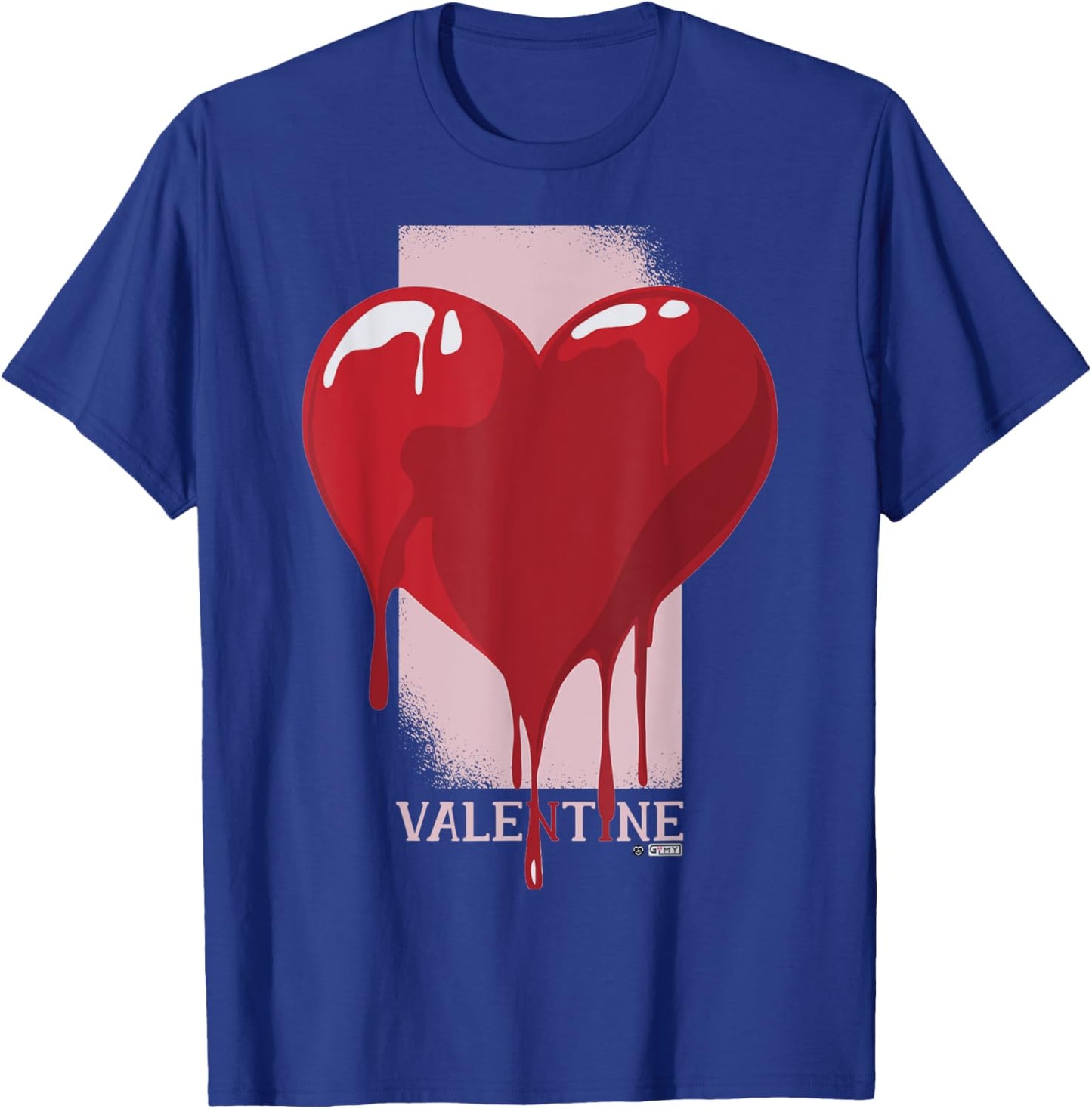 Bleeding Valentine Heart, Anti Valentine Heart, Bloody Heart T-Shirt - T-Shirt | Royal