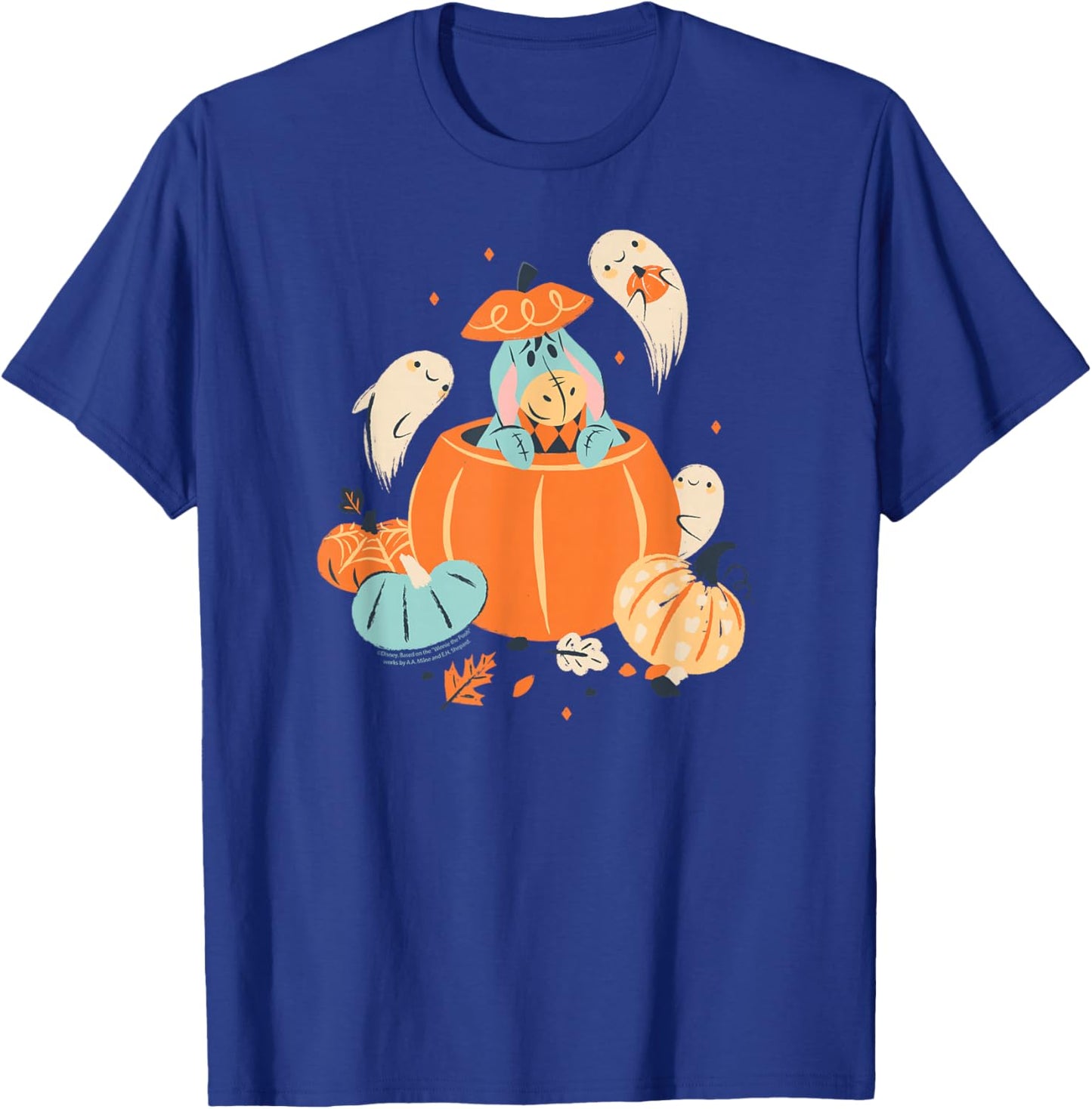 Disney Winnie the Pooh Eeyore Pumpkin & Ghost Pals Halloween T-Shirt - T-Shirt | Royal
