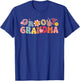 Retro Groovy Grandma Hippie Matching Family Birthday Party T-Shirt - T-Shirt | Royal