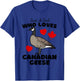 Just A Girl Who Loves Canadian Geese - Cute Girls Goose T-Shirt - T-Shirt | Royal