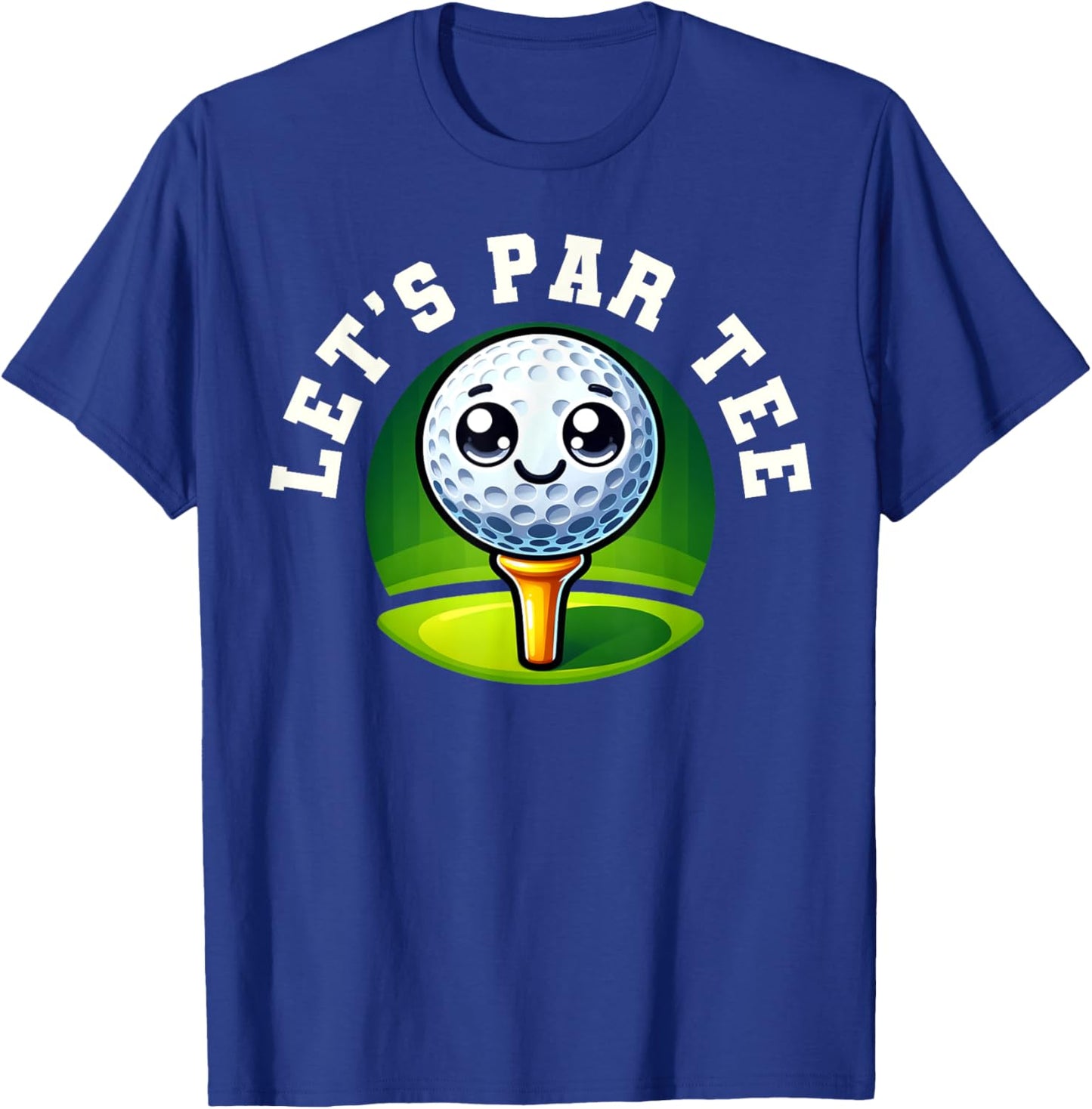 Funny Kids Golf Graphic - Let's Par T-Shirt - T-Shirt | Royal