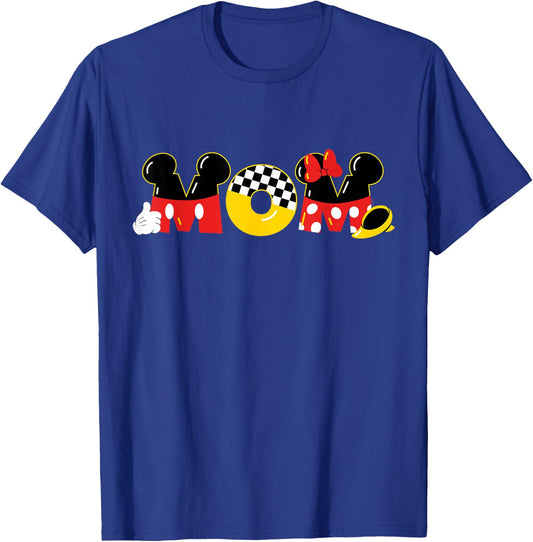Disney Mickey Mouse & Minnie Mouse Mom Mother’s Day Birthday T-Shirt - T-Shirt | Royal