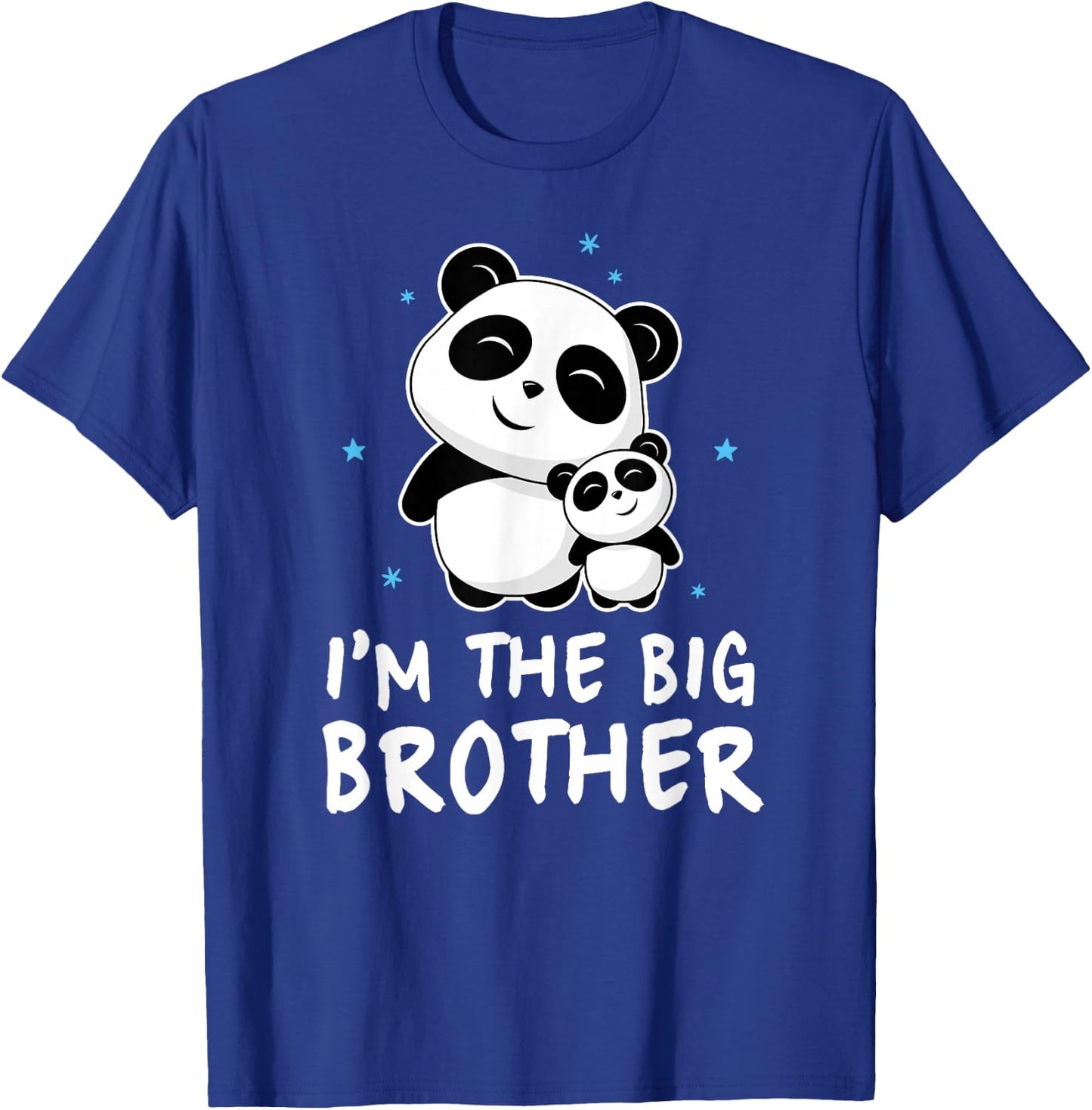 I'm The Big Brother Gift Shirt Cute Panda Pandas Siblings T-Shirt - T-Shirt | Royal