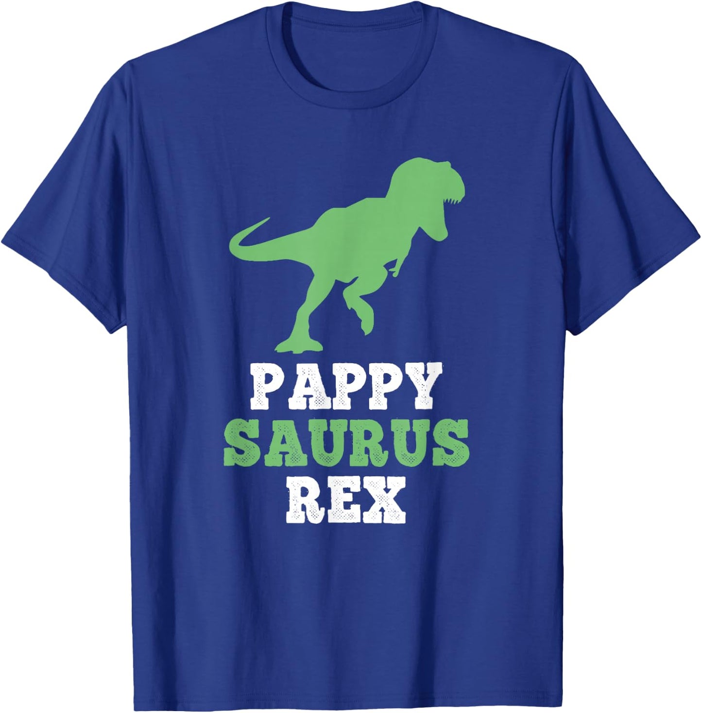 PappySaurus Rex Dino Dinosaur Funny Pappy-Saurus T-Shirt - T-Shirt | Royal
