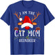 I Am The Cat Mom Reindeer Christmas Family T-Shirt - T-Shirt | Royal