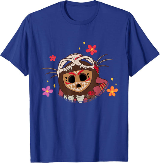 Disney Moana 2 Big Face Kotu Tropical Flowers Costume T-Shirt - T-Shirt | Royal